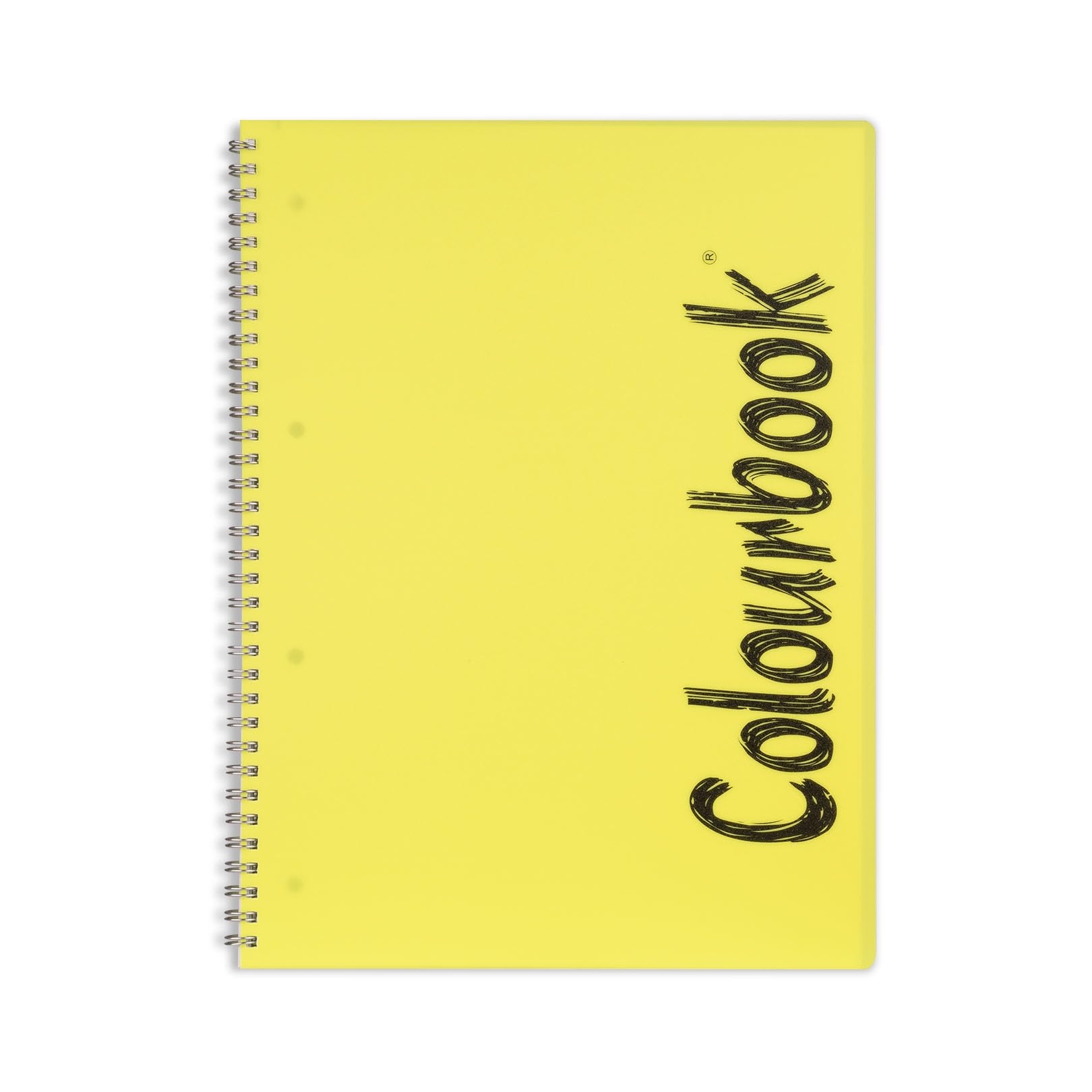 Colourbook Set 12 Quadernoni Spiralati A4 Quadretti 4mm Per Scuola Medie Superiori Università, 160 Pagine Ognuno, Copertine Fluo In PPL, Fogli Microperforati Con 4 Fori, Scorta Annuale
