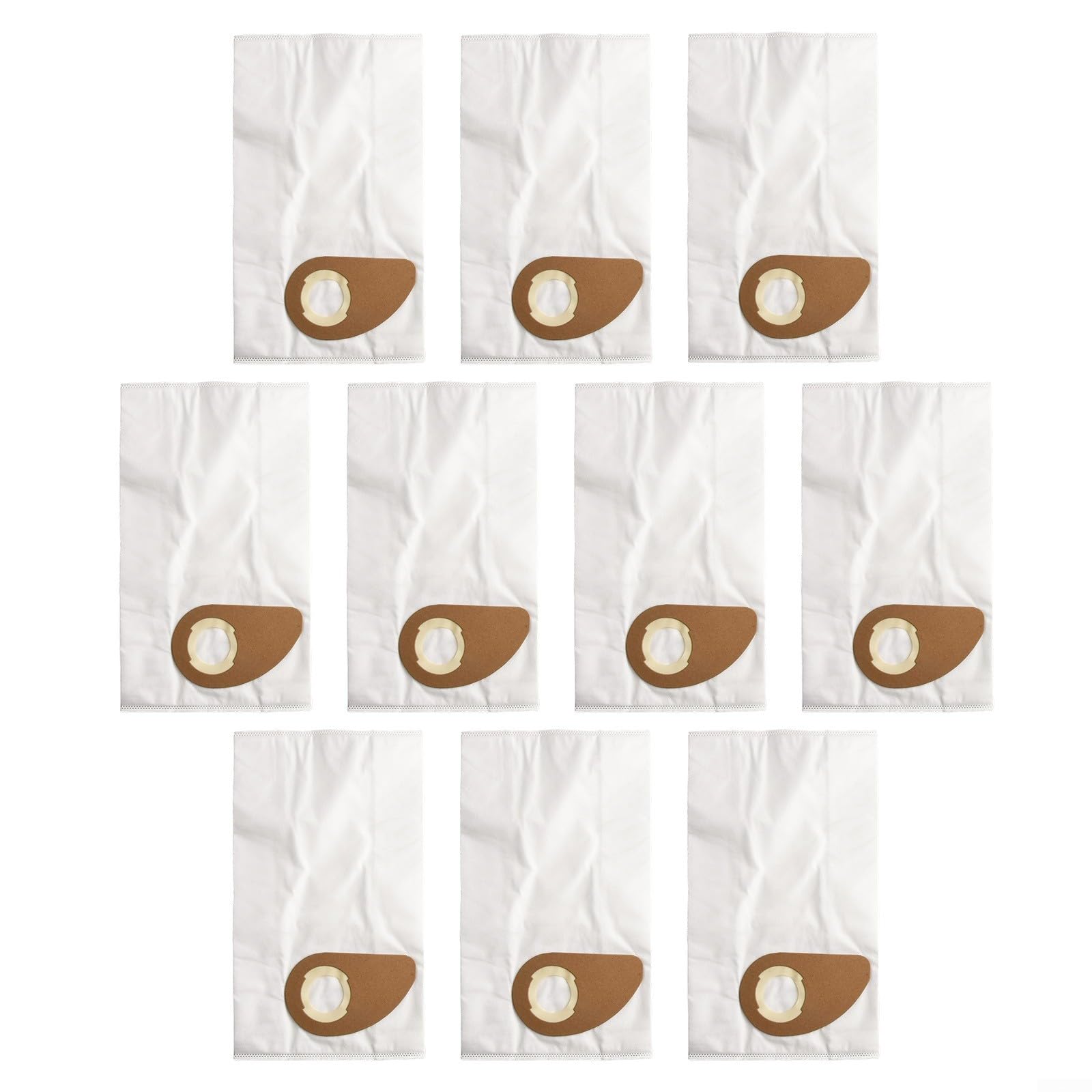 Paquete de 4 bolsas de polvo para aspiradora de 18 L compatibles con nilfisk Buddy II Wet and Dry Series 81943048 para limpieza del hogar, garaje o taller (paquete de 10)