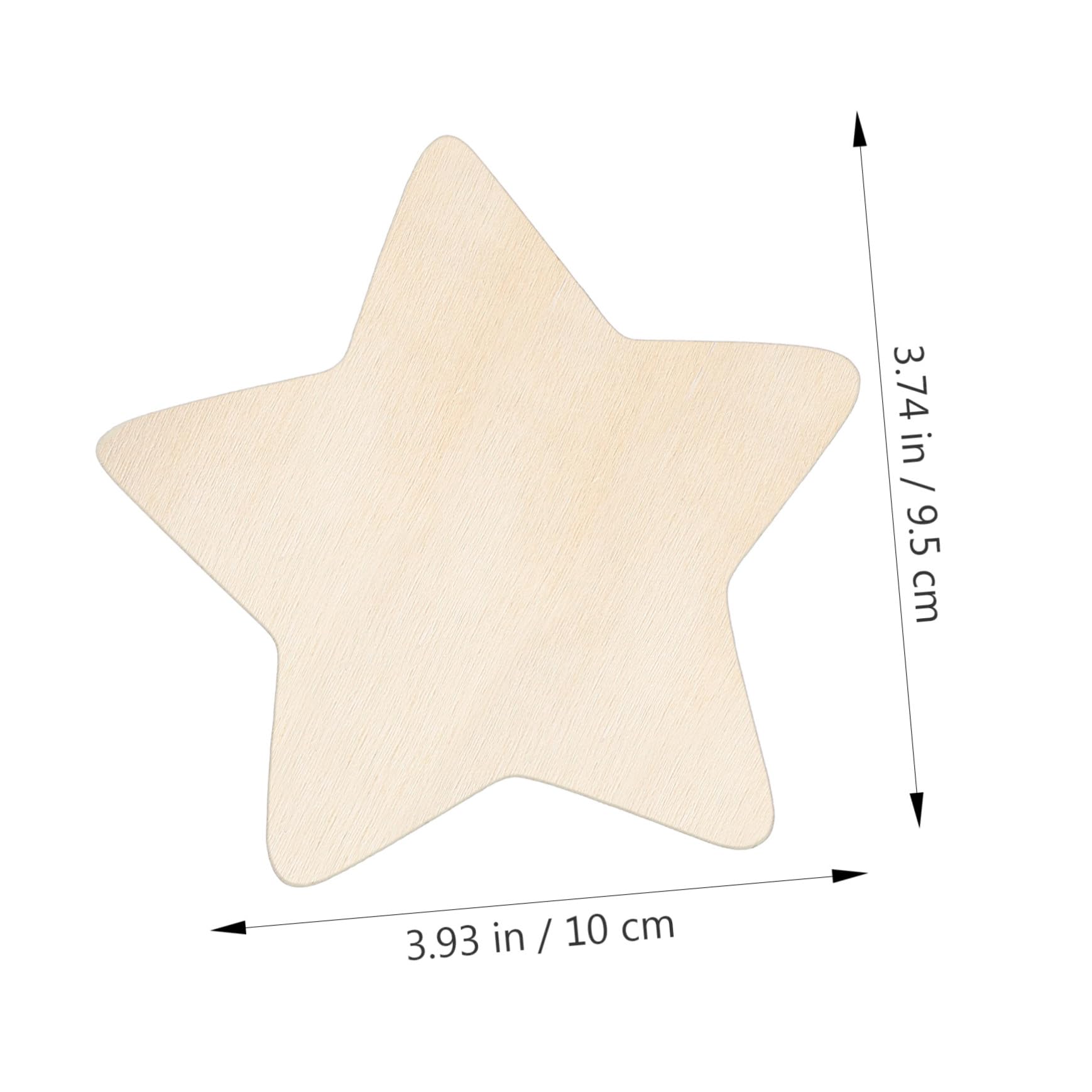 50pezzi Stelle di Legno Personalizzate Fette di Legno Forma Stella Trucioli per Artigianato Fai da Te per Ragazzo Ragazza Ragazza Graffiti Accessorio Naturale Dipingi Creazioni