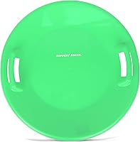 Slippery Racer Downhill Pro Saucer Sled - Heavy-Duty Cold-Resistant 26-Inch Snow Disc with Handles for Adults & Kids