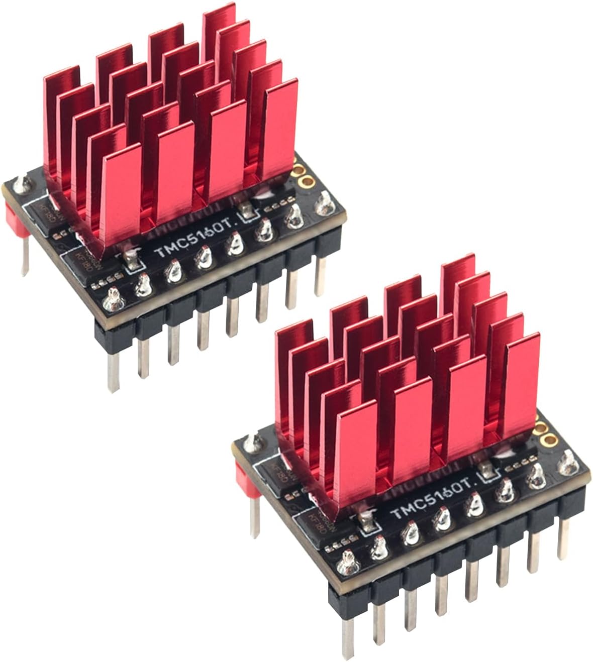 BIGTREETECH TMC5160T Pro V1.0 Stepper Motor Drivers with Heatsink Ultra Silent Driver Support 56V 3A High Speed/Voltage Printing SPI SD Mode for Octopus Pro/Manta M8P/SKR 3 CoreXY/I3 3D Printer 2Pcs - Image 1