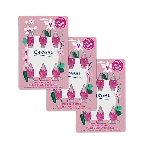 Chrysal Gotas de alimento para orquĂdeas, cuidado de orquĂdeas, suministro de un paquete por año, alimento concentrado para flores para todas las Chrysal Gotas de alimento para orquĂdeas, cuidado de orquĂdeas, suministro de un paquete por año, alimento concentrado para flores para todas las