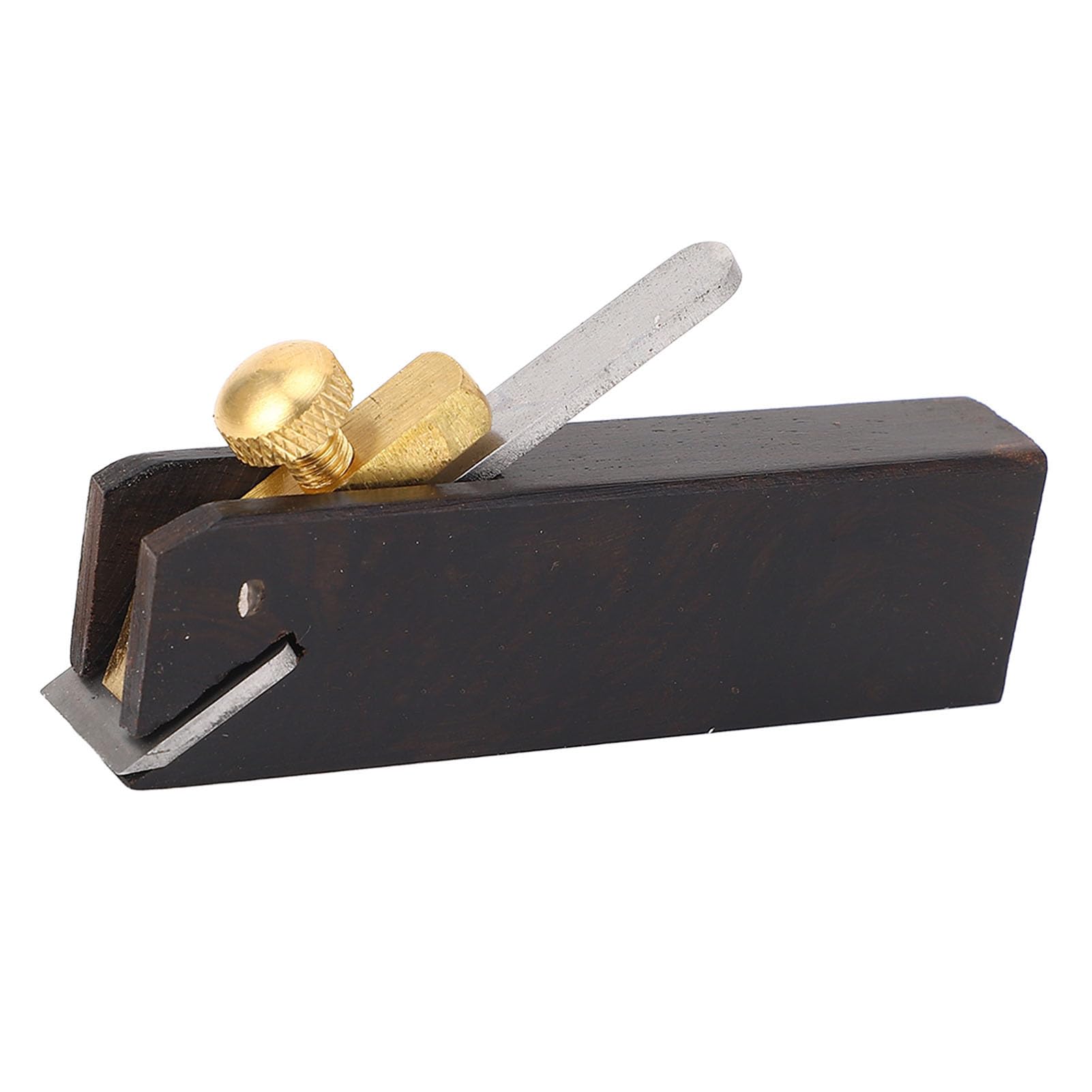 Garosa Ebony Plane Wood Planer with High Speed Steel Vane/Wing, Mini Chamfering Hand Tool for Woodworking, 75mm Compact Trimming Plane for Accurate Flat Surface Cutting