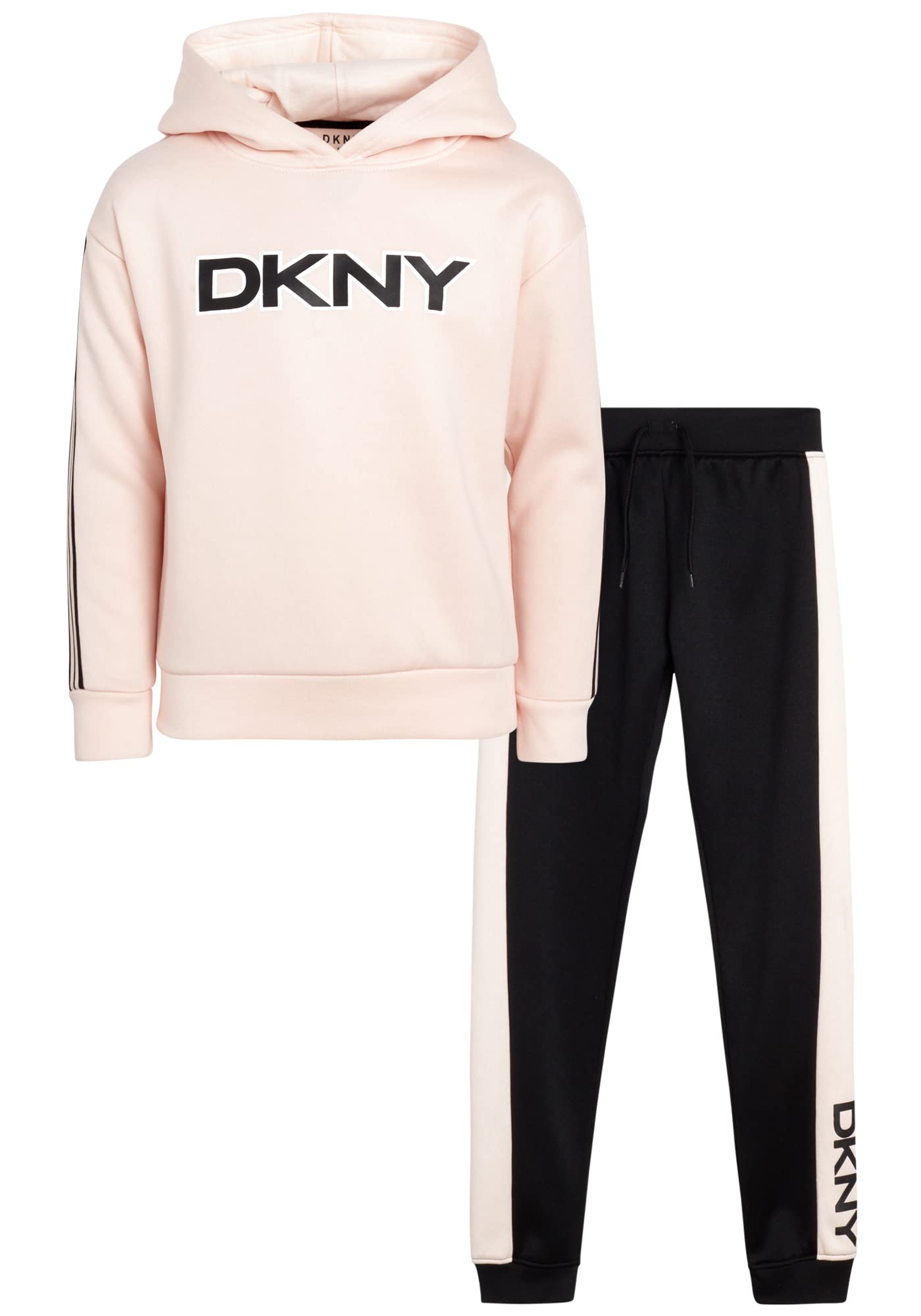 Girls’ Jogger Set – 2 Piece Hoodie and Sweatpants Kids Clothing Set (Size: 4-12)