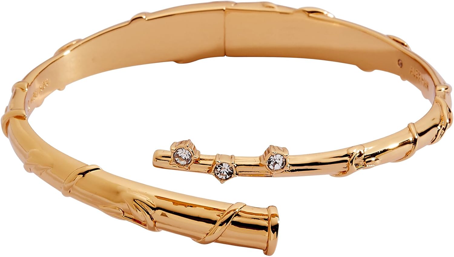 Alex and Ani Harry Potter™ Hermione Wand Bypass Cuff Bracelet, Shiny Gold