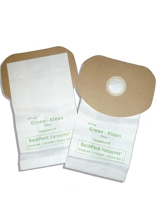 GK-300BP Backpack Replacement Vacuum Bags Pack of 100