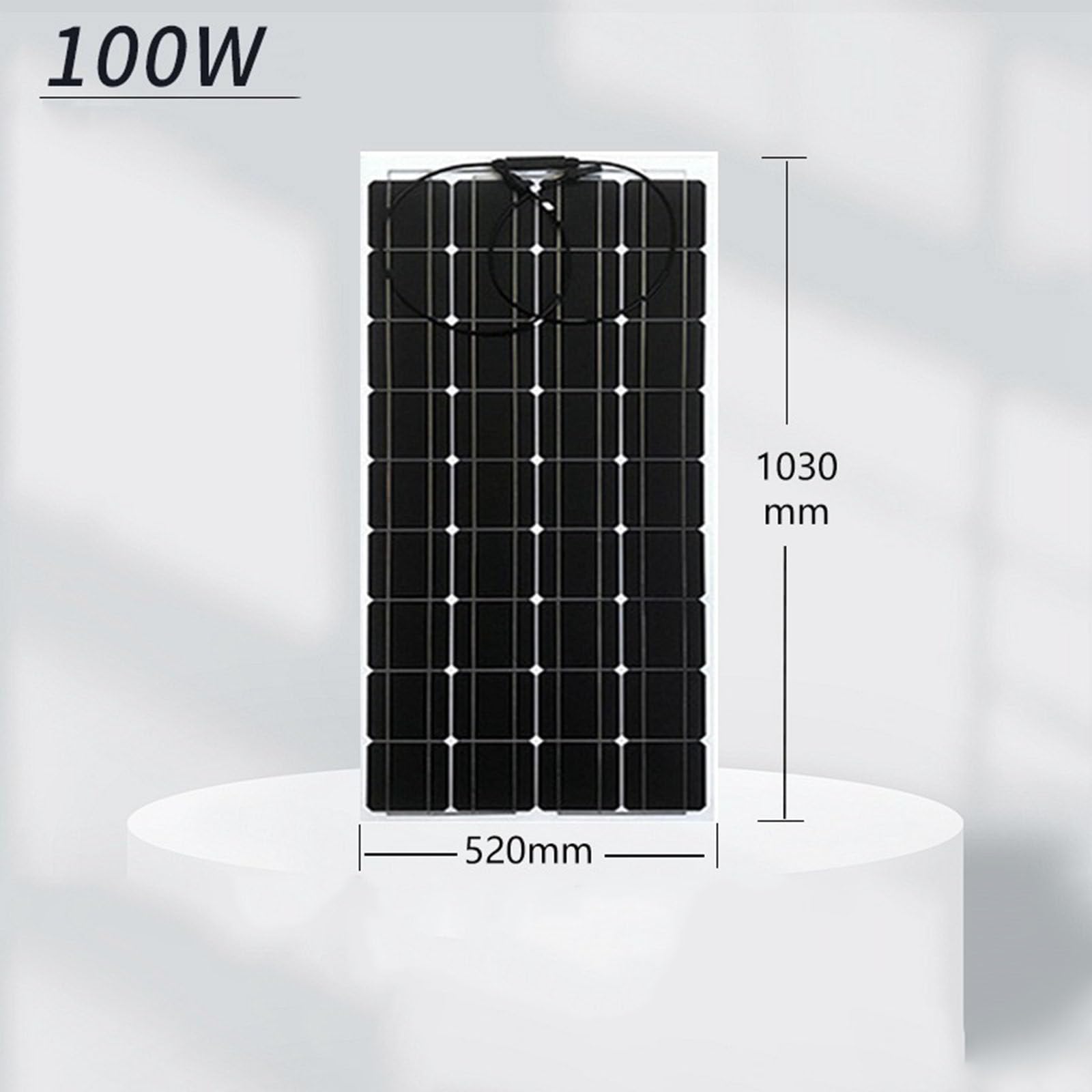 Elastyczny Panel słoneczny Monokrystaliczny krzem 100W Panel fotowoltaiczny do wytwarzania energii Hurtownie na dach samochodowy Panel słoneczny Ładowanie 12V,100W