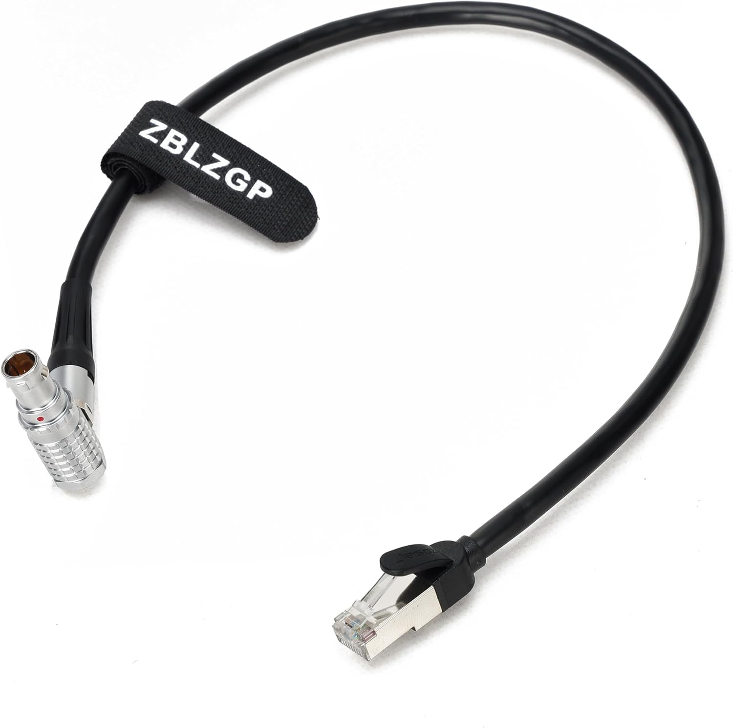 Cat5e Ethernet Data Cable Right Angle 1B 10 Pin to RJ45 for Teradek COLR and ARRI Alexa Mini | Alexa Classic XT SXT Cameras