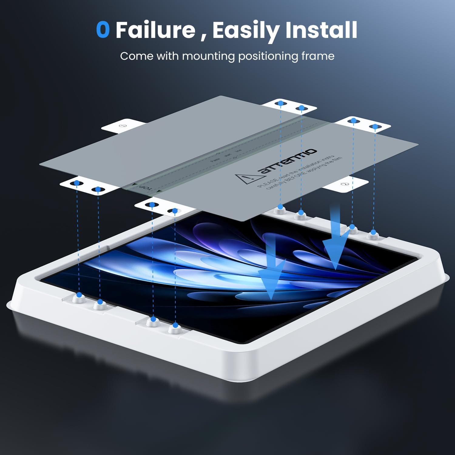 WSKEN for Samsung Galaxy Z Fold 7 Privacy Screen Protector - 30 Degree Anti Spy [Auto Align Frame] 2 Pack Inside TPU Film + 2 Pack Front 9H Tempered Glass, No Creases Film for Z Fold 7 5G - Image 6