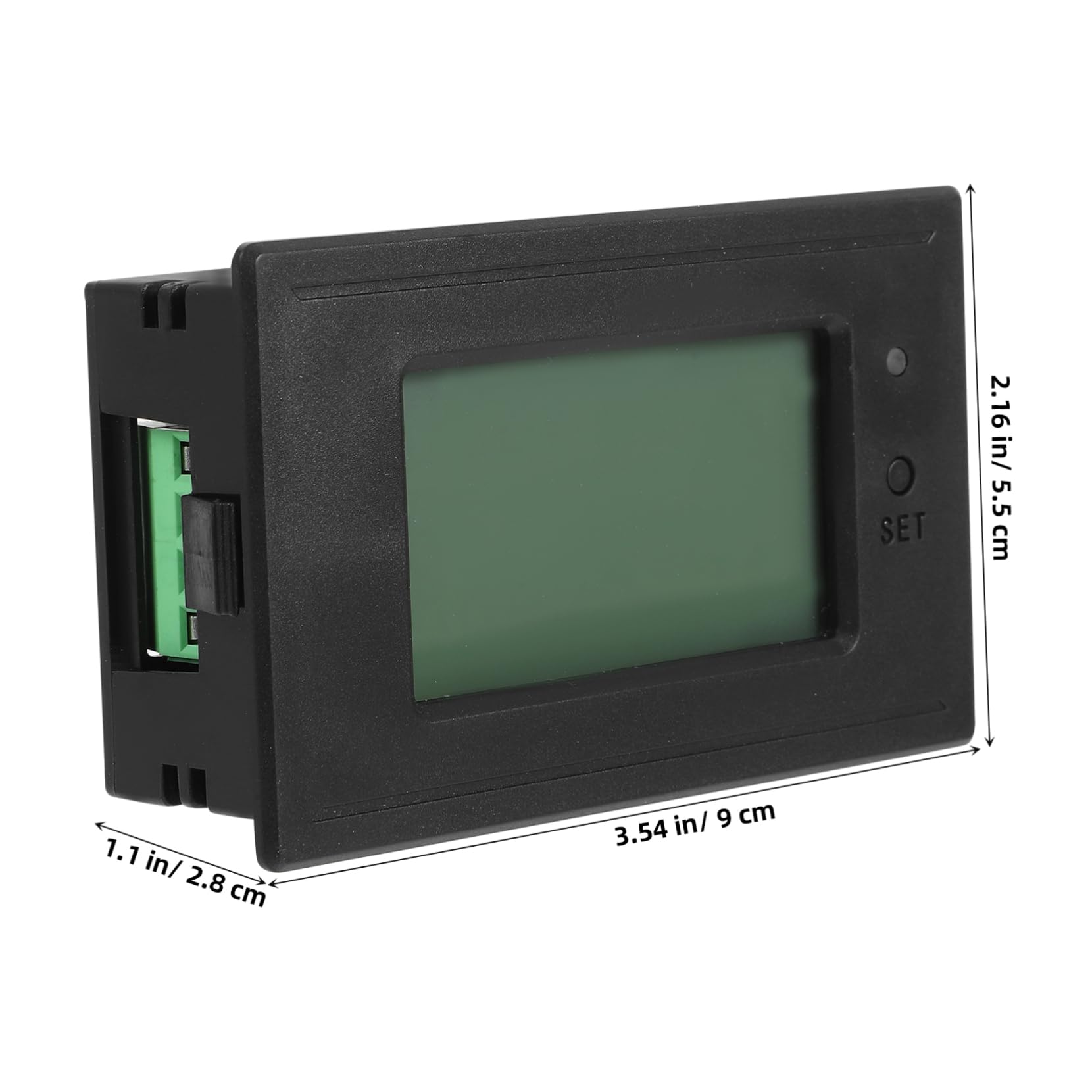 Medidor de Electricidad Doméstico 10a 2200w Negro Pantalla Digital