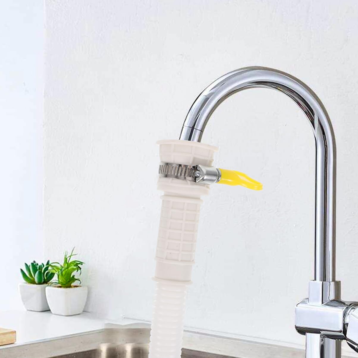 UKCOCO 4pezzi Tubo Scarico Flessibile Per Condizionatori Aria Tubo Interfaccia Corrugata Per Elettrodomestici Domestici e Lavatrici Semi-automatiche Alta e Facile Installazione
