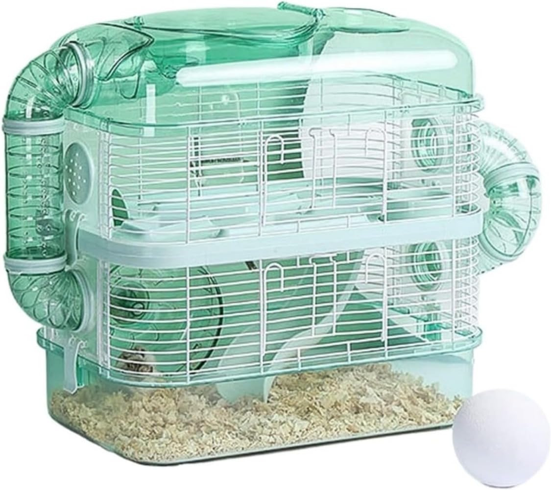 Amazon | ハムスターケージ 小動物用 飼育ケージ アクリル製 パイプ