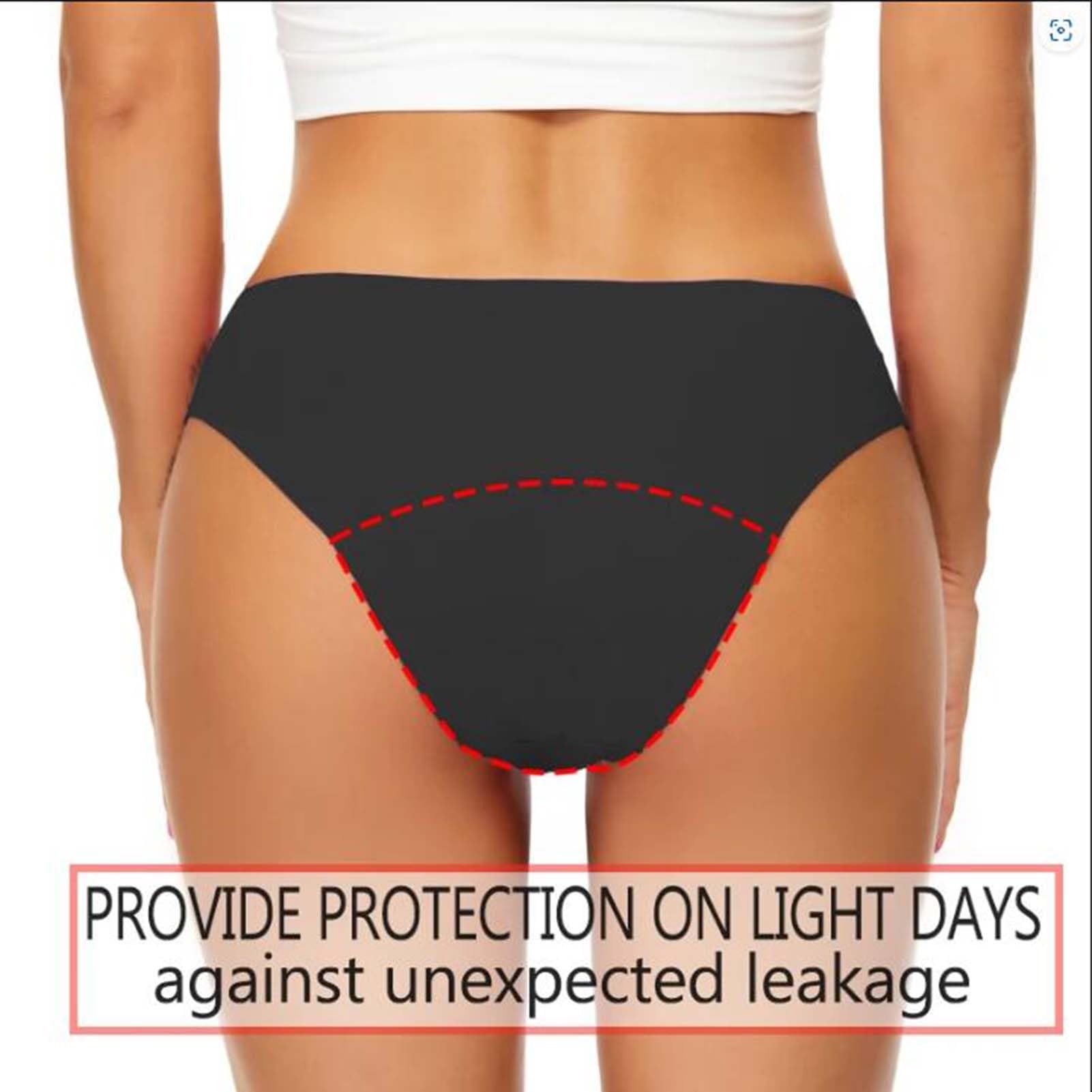 Bragas Menstruales Flujo Abundante de Mujer,4 Piezas Ragas Menstruales Absorbentes,Bragas de Reglas para Regla Periodo Mentruación Hipsters
