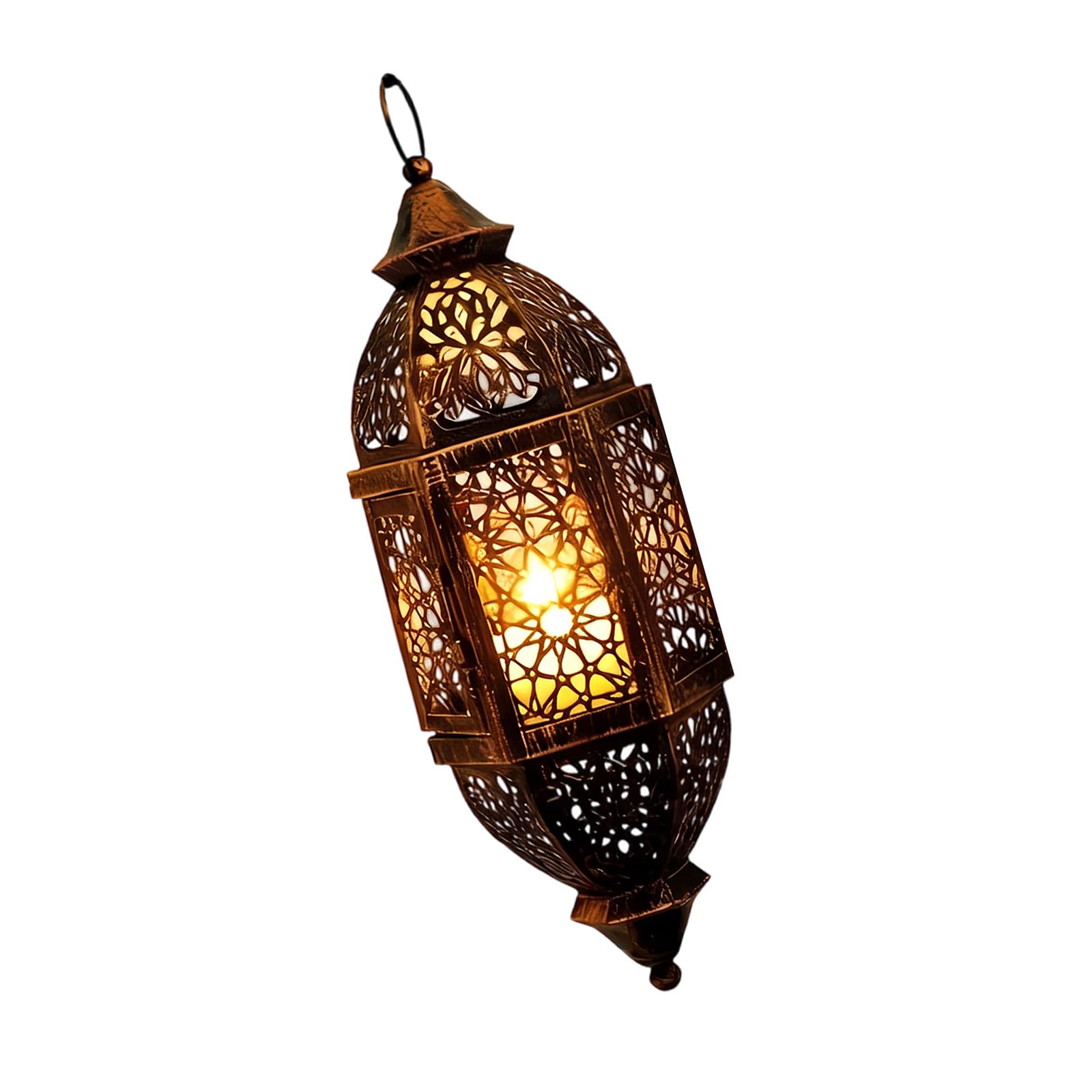 Artistic Cutout Moroccans Theme Iron Hanging Holders Lamp for Wedding Eid Ramadans Parties Event Decoration Moroccans Theme Candleholder