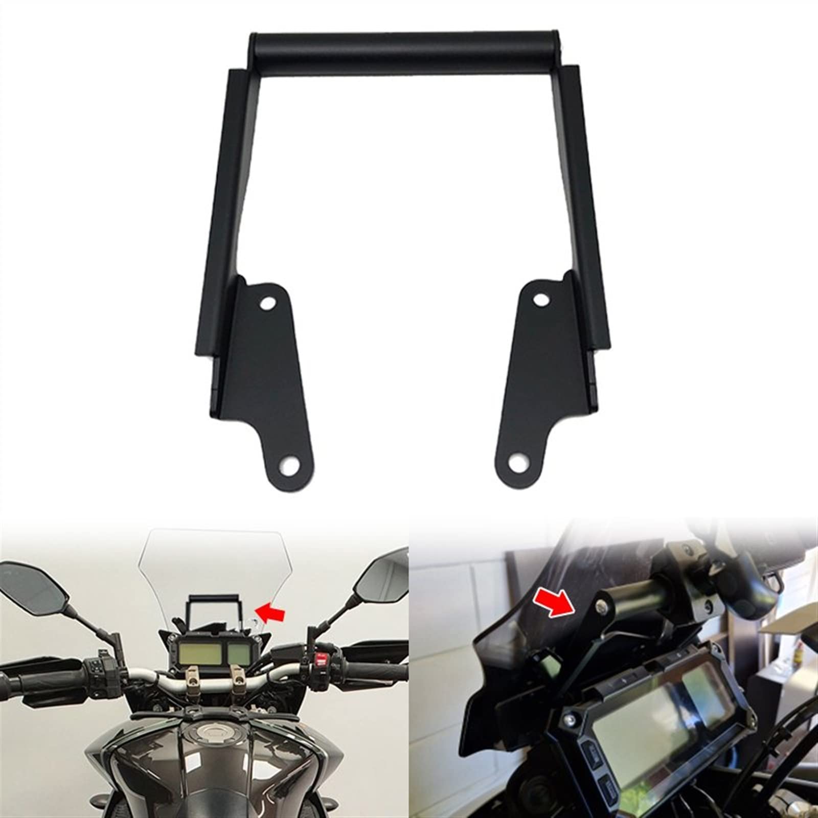 Compatible ConYamaha FJ-09 2016 2017 Soporte para Teléfono Inteligente De Motocicleta De 22 Mm Soporte De Navegación GPS Soporte para Teléfono Soporte De Montaje Soporte GPS teléfono
