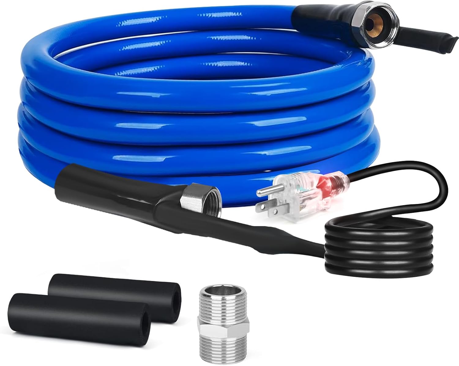15FT-100FT Heated Drinking Garden Water Hose, -45 Antifreeze, Electrically Heated RV Accessory (15FT)