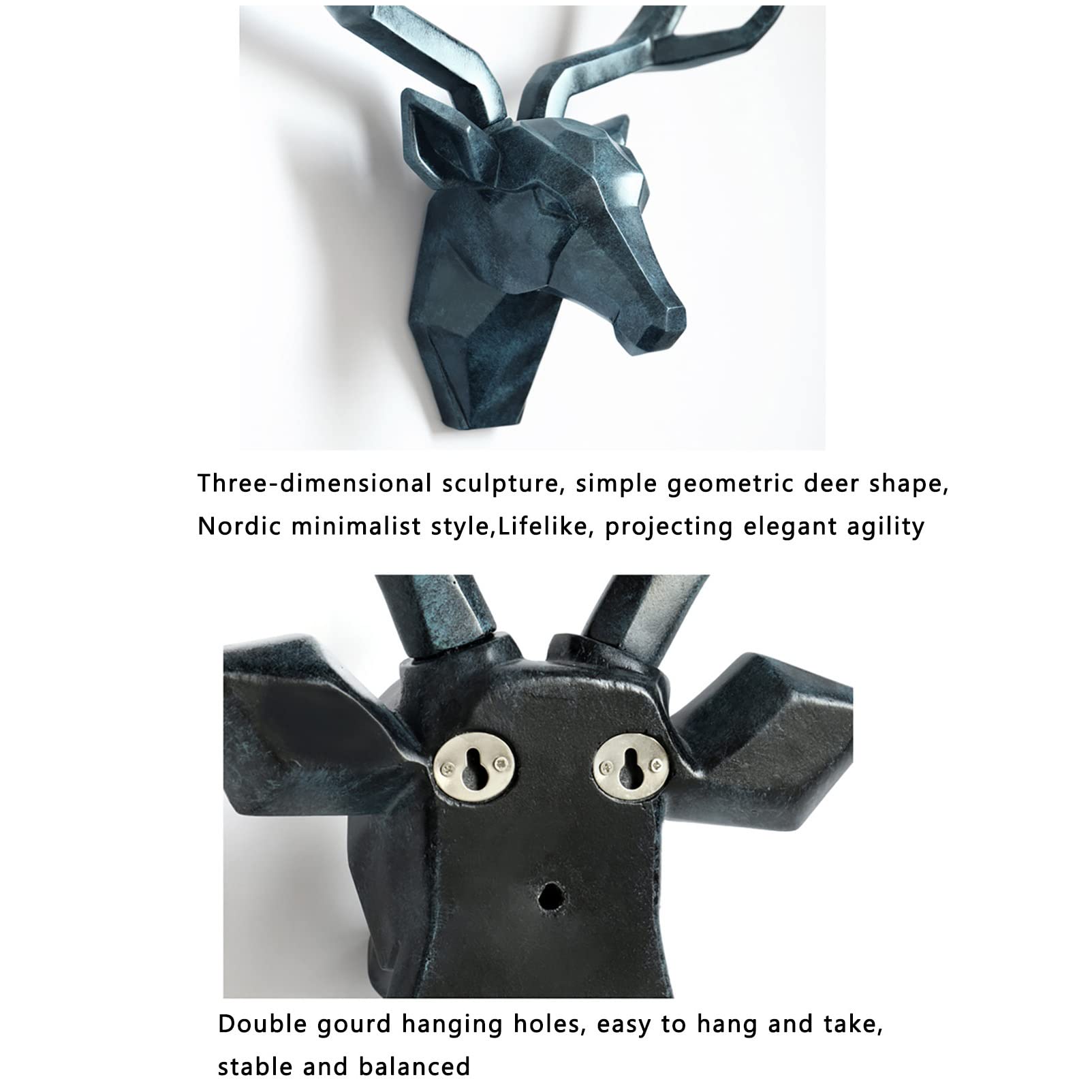 Houten Triceratops • Geometrische dierenkop • voor aan de muur