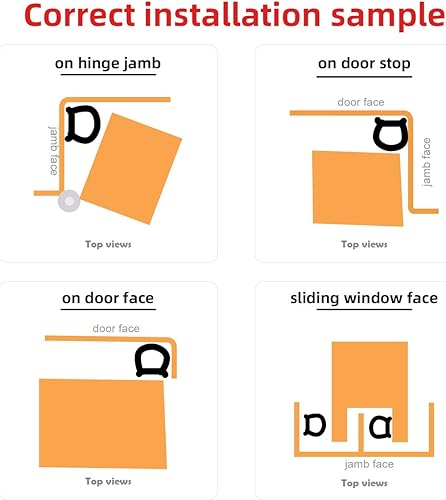 Miniatura 7 de Tira de sellado para puertasventanas, sellos de respaldo autoadhesivos para gran espacio, fácil de cortar a tamaño 1 (blanco, 26 pies)