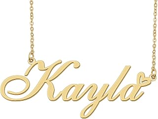 Personalized Heart Name Necklace Gold Custom Any Names Stainless Steel Jewelry for Womens Graduation