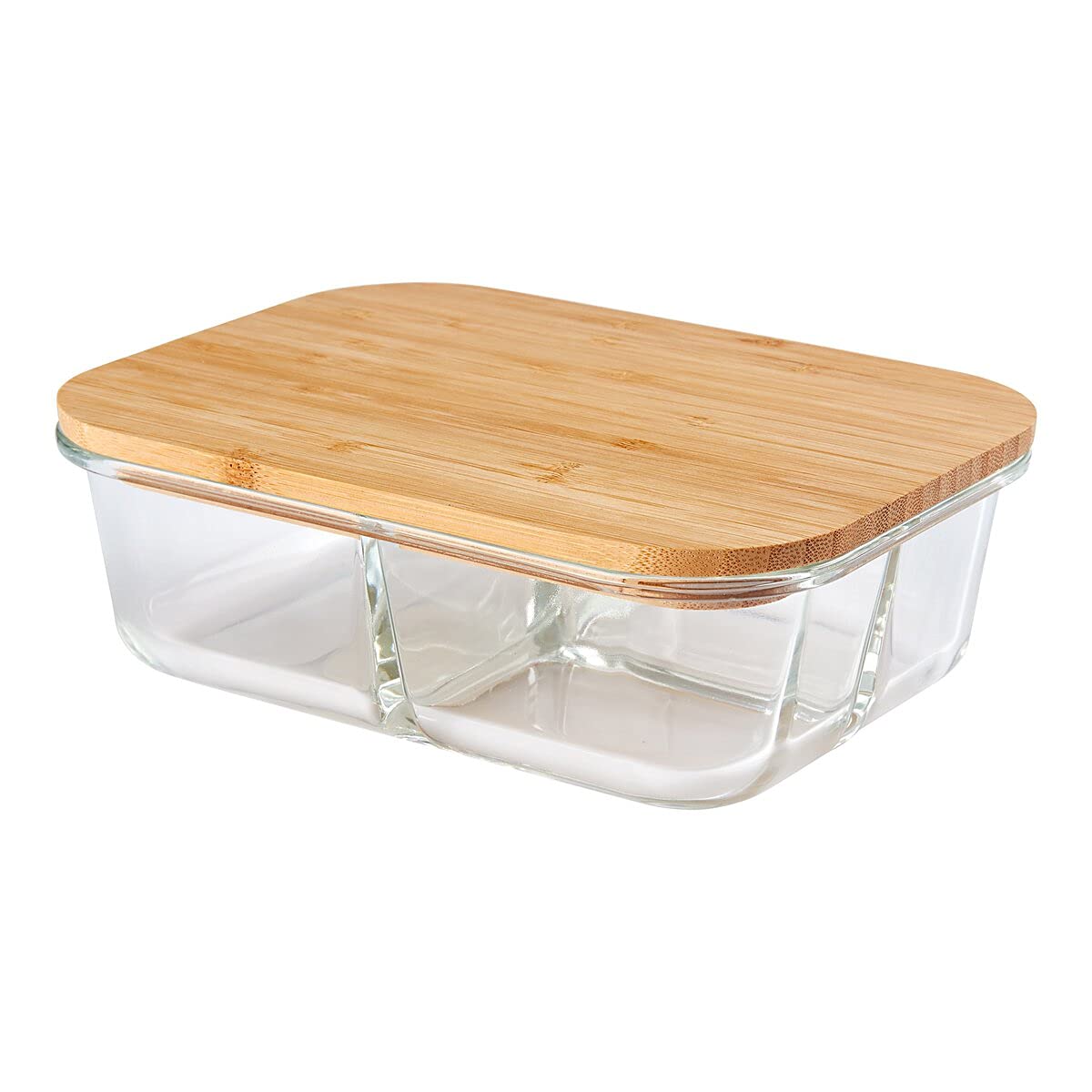 Set 3 Barattoli In Vetro Borosilicato 750ml Con Coperchio In Bambù - Ermetici Per Alimenti, Spezie, Tè E Caffè - 3