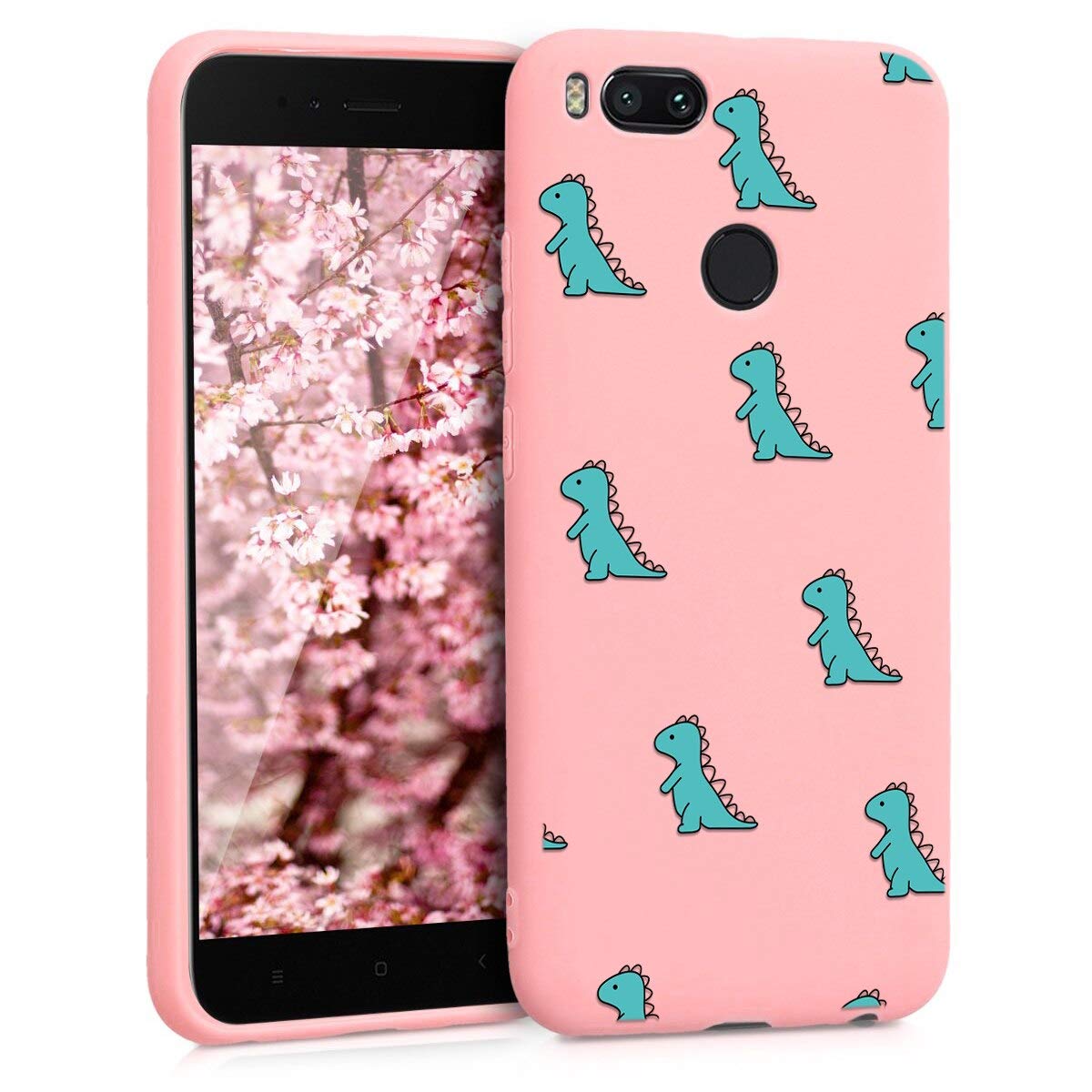 Zhuofan Xiaomi Mi A1 Case Phone Cases Pink Liquid Silicone