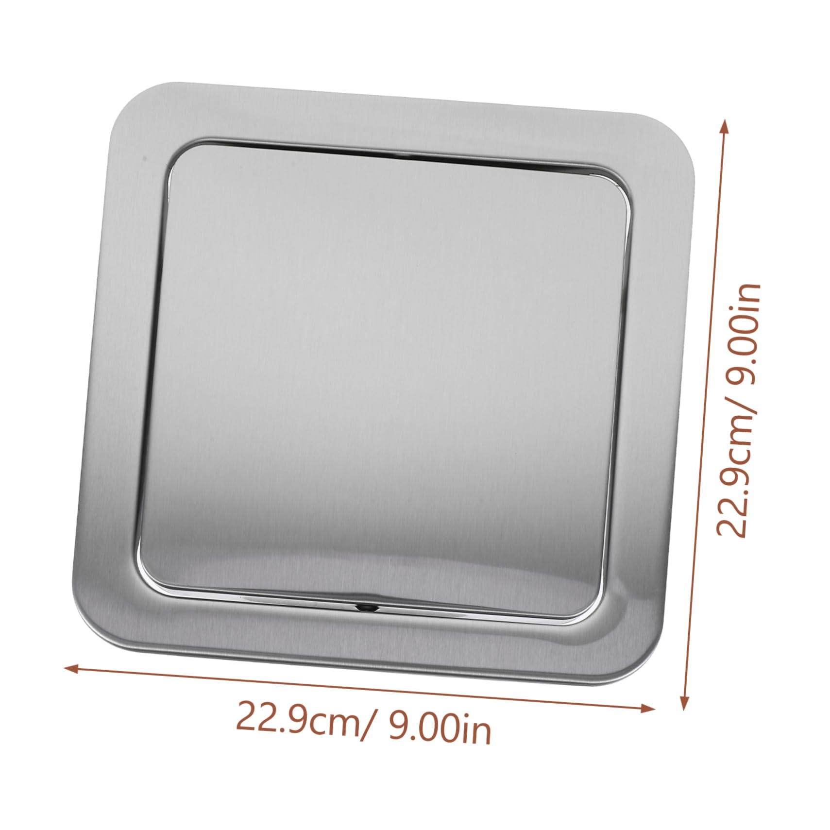 OUNONA Trash Bin Cover Kitchen Flap Lid for Spaces Easy Clean Design for Countertops and Bathrooms Built Swing for Convenient Access
