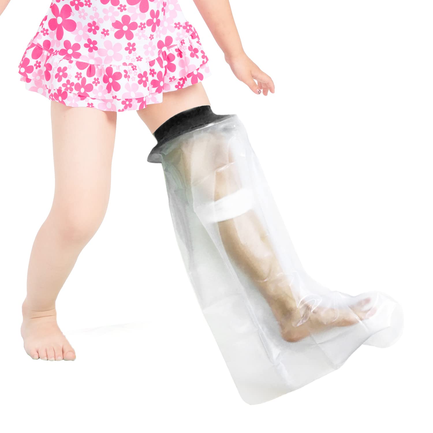 Cast Covers for Shower Leg, Waterproof Cast Cover for Showering Leg Cast Protector for Shower Leg Kids Waterproof Wound Cover, Waterproof Cast Cover for Leg Knee, Waterproof Leg Cast Cover for Shower