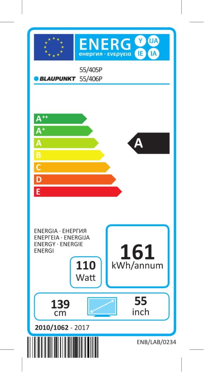 Blaupunkt Bla 55 405p Gb 11b4 Uegbqux Eu Blaupunkt BLA-55/405P-GB-11B4-UEGBQPX-EU 139 cm (55 Zoll) Fernseher (4K