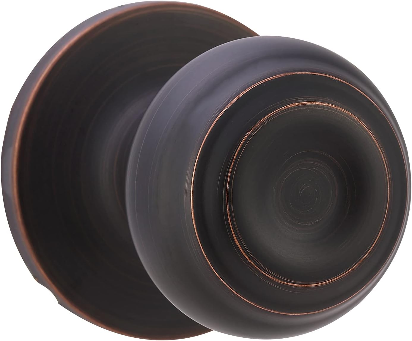 Amazon Basics Closet Door Knob, Classic, Oil Rubbed Bronze