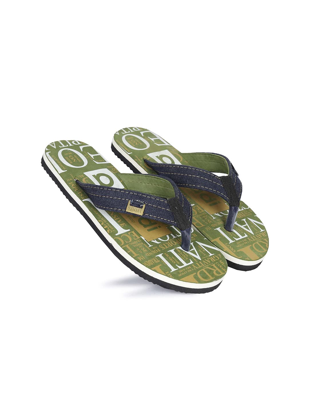 AADI Mens Olive Textile Casual Flip Flop & Slippers (B0BRCDYCQT) Amazon Price History, Amazon Price Tracker