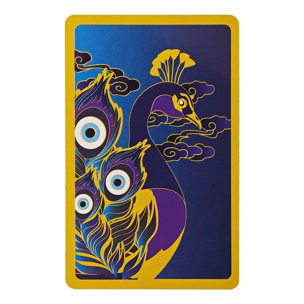 Feng Shui Magic Peacock Card Amulet Chinese Blessing Gifts Good Luck