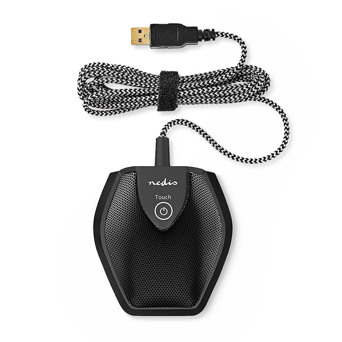 NEDIS® USB Conference Room Microphone - Plug-and-Play Omnidirectional Microphone for Meetings, Chats, Video Conferencing, and Sound Recording (Designed in Netherland)