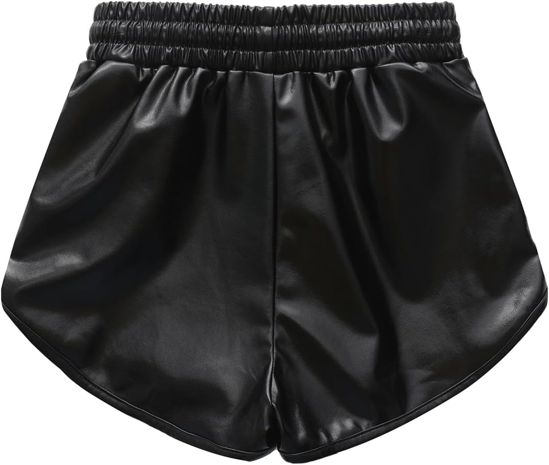 Girls Metallic Shorts Sparkly Shinly Dance Hot Pants Kids Glitter Gymnastics Shorts - Image 3