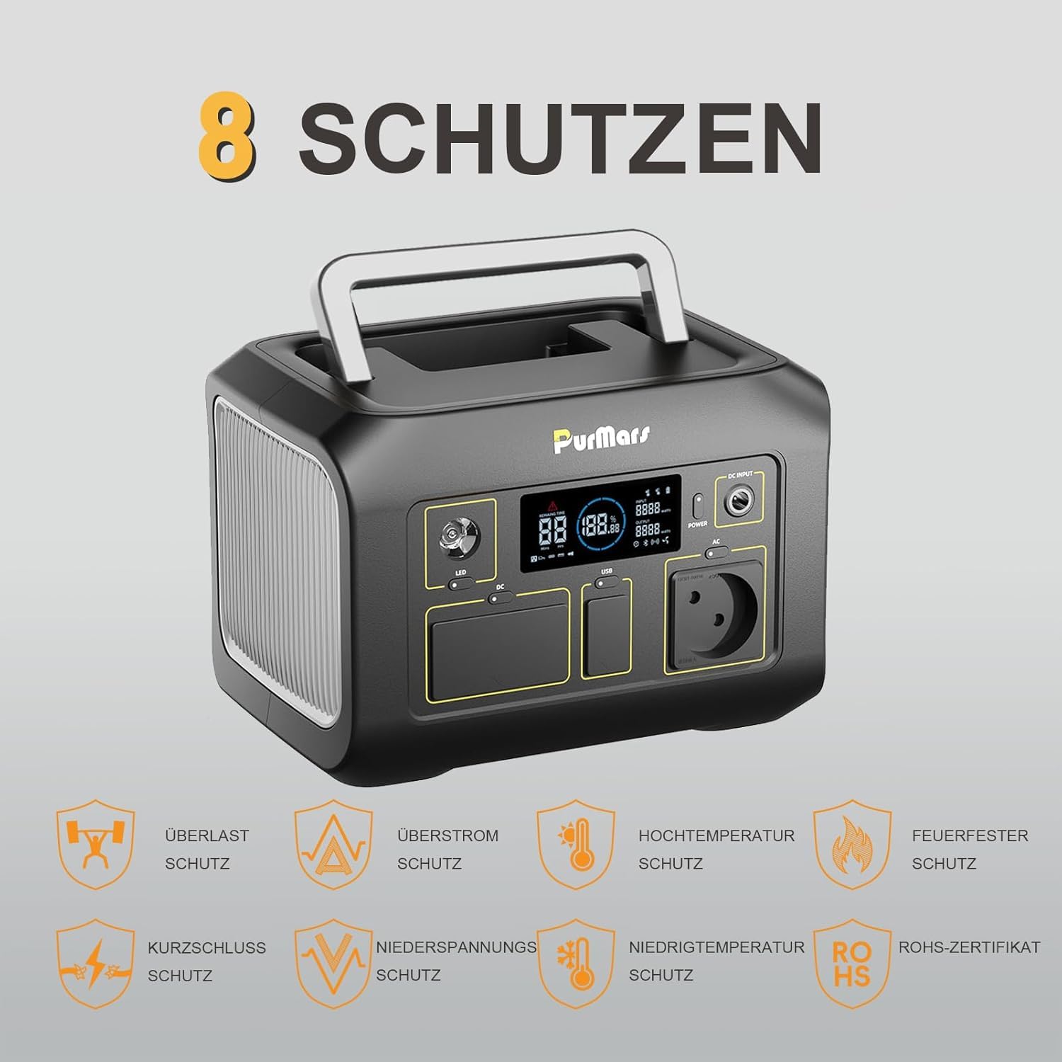 Station d'alimentation portable 300 W avec panneau solaire 110 W, batterie LiFePO4 288 Wh | Générateur solaire, portable, plusieurs sorties, alimentation extérieure, charge rapide, camping, extérieur, voyage, urgence