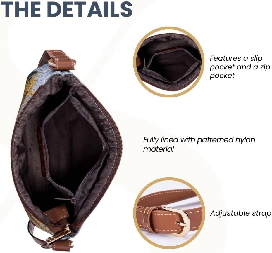 Signare Tapestry Womens Bags inspired by Vincent van Gogh, Sunflower