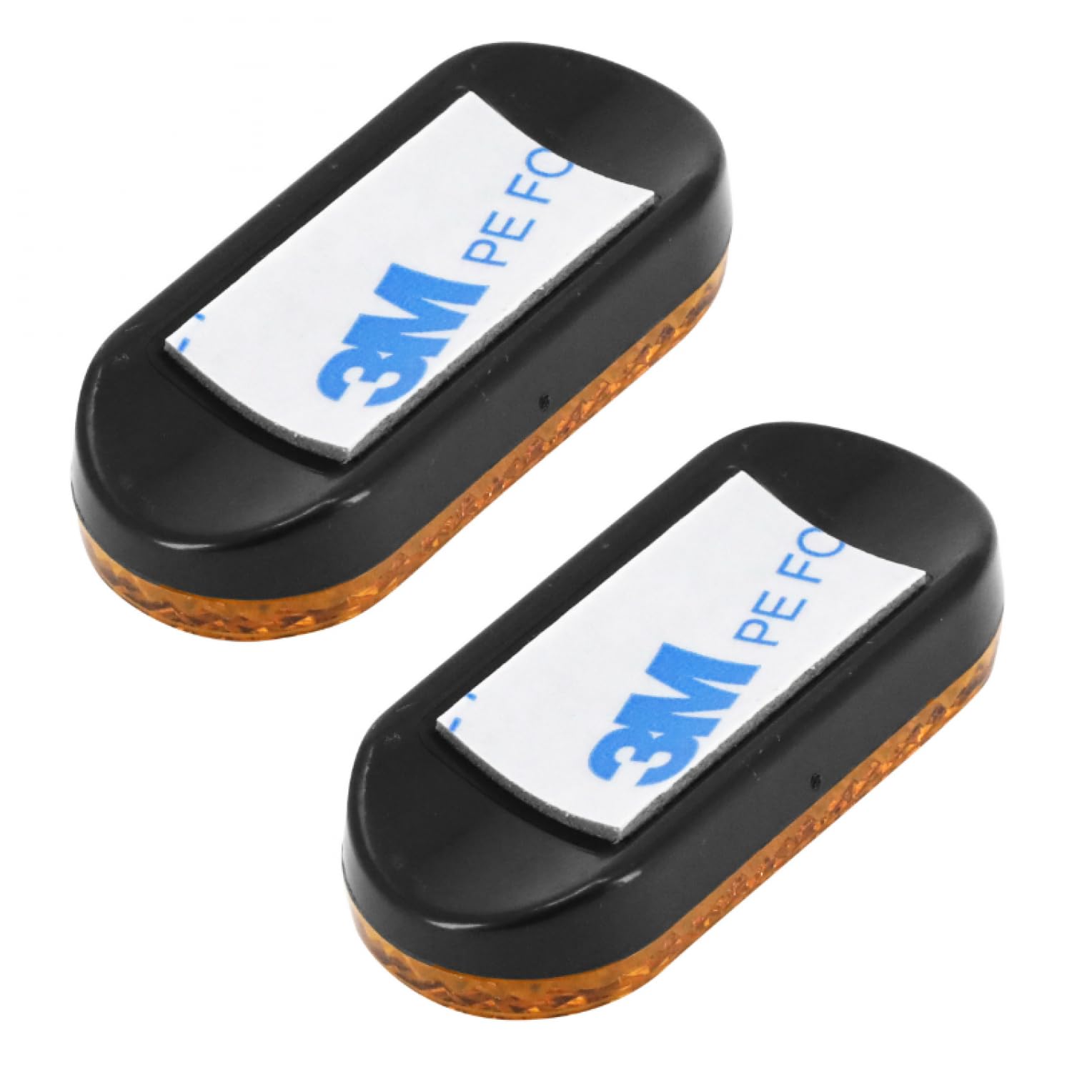 Réflecteur Vélo Latéral Orange Adhésif – 50x22 Mm, Vendu Par Paire
