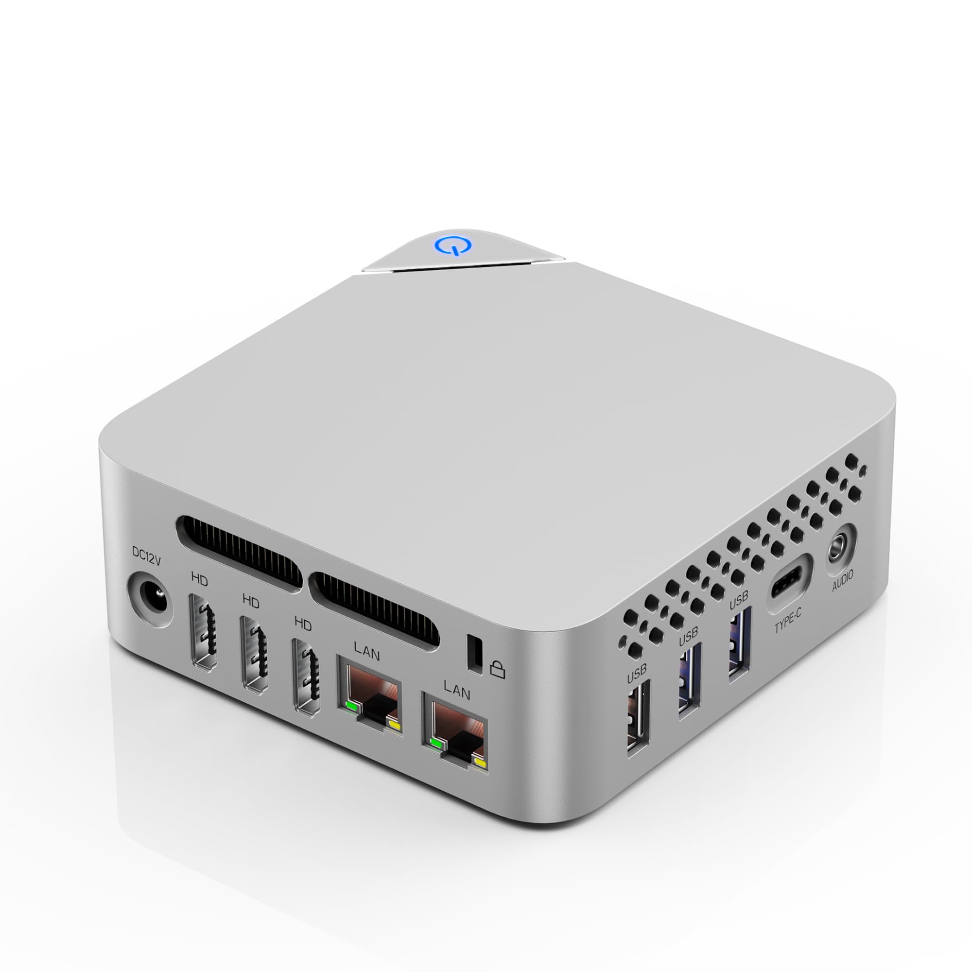Mini PC F30, Intel 12th Gen Alder Lake-N100(up to 3.4GHz), Mini Desktop Computers 16GB RAM 512GB SSD, Mirco PC Support 4K Triple HDMI/Type-C/WiFi 5/BT4.2/1000M LAN for Home/Office