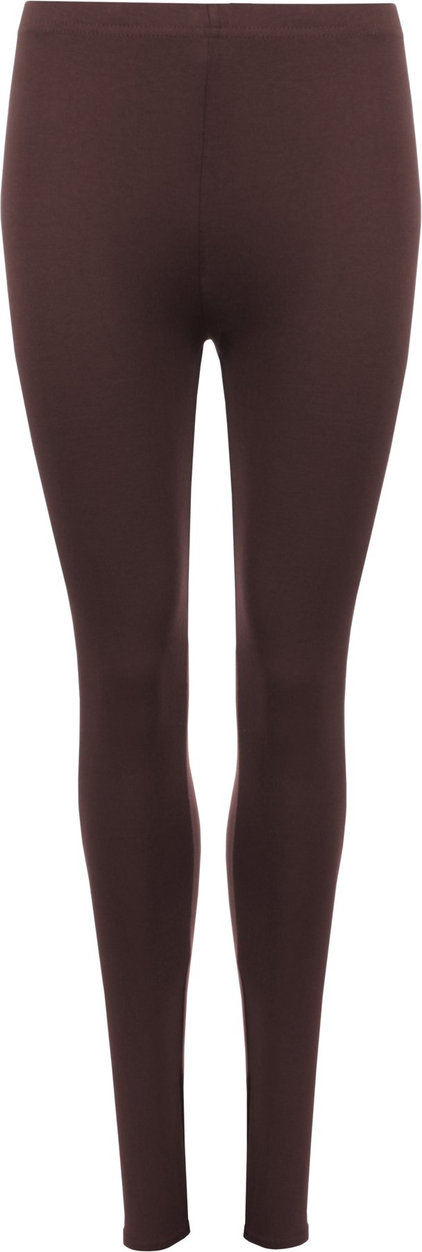Wearall Women's Brown Stretch Long Leggings Plus Size 28/30