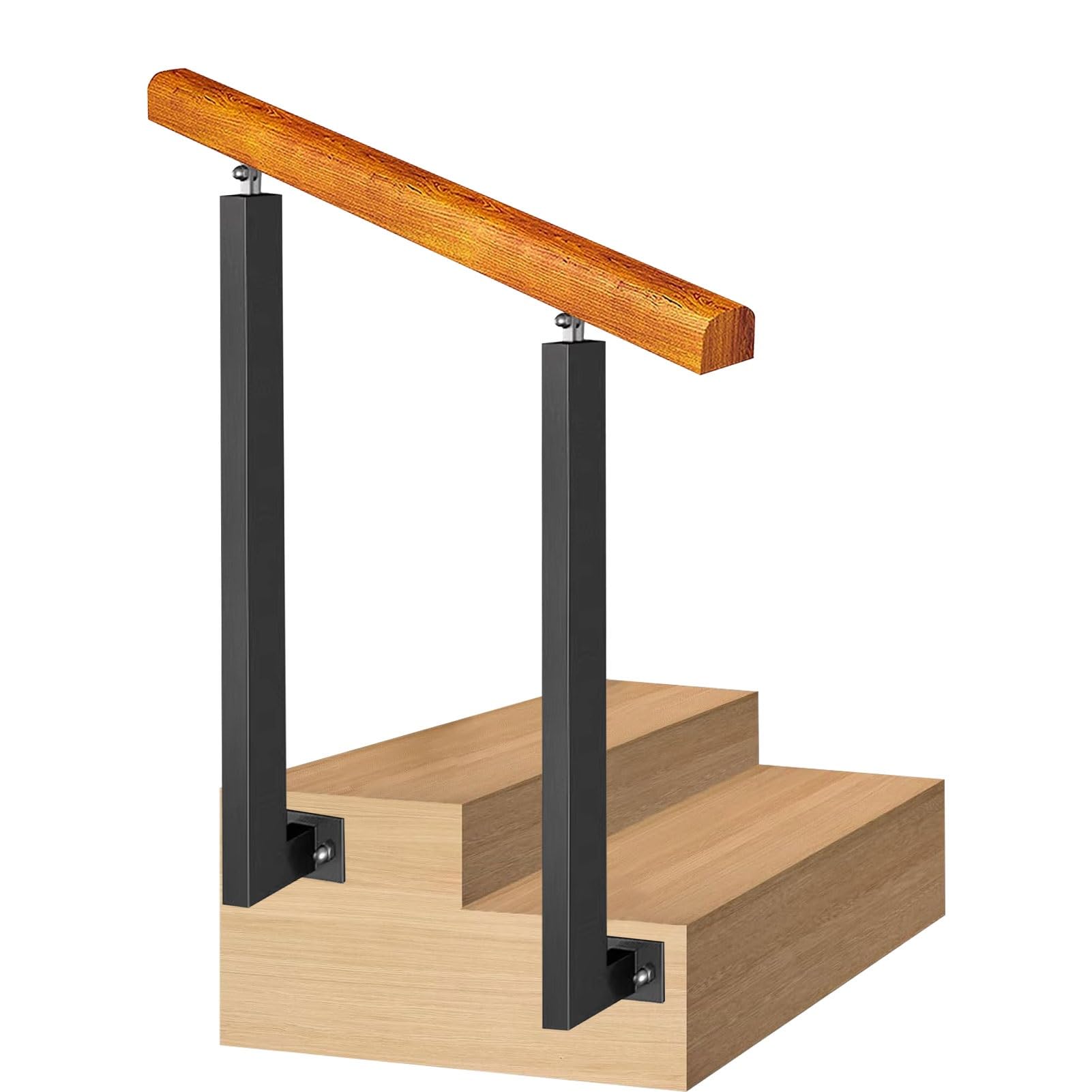 Rampe d'escalier en fer forgé robuste et élégante pour sécuriser votre porche