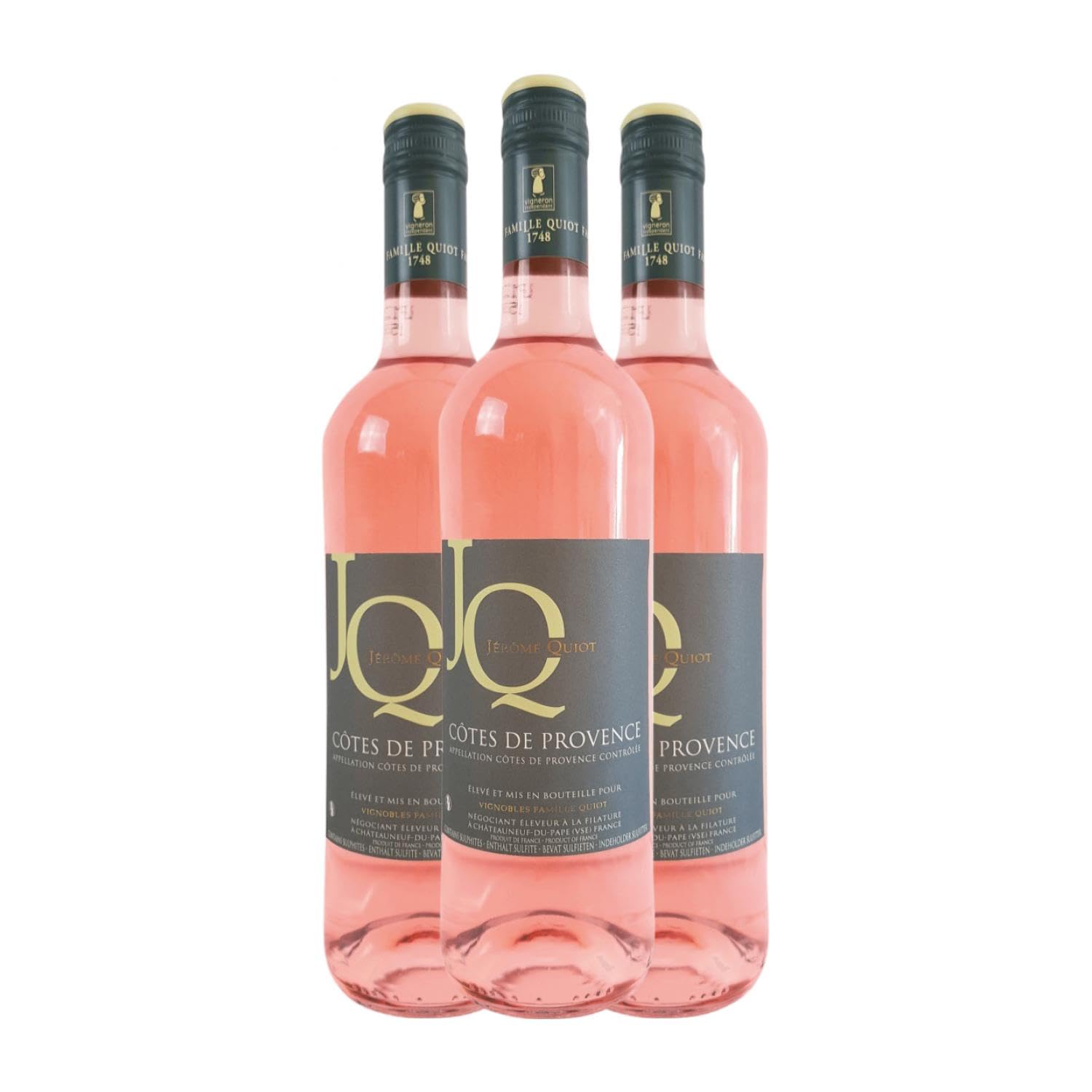 Famille Quiot JQ Rosé Côtes de Provence 75 cl Vino rosado (Caja de 3 Botellas de 75 cl)