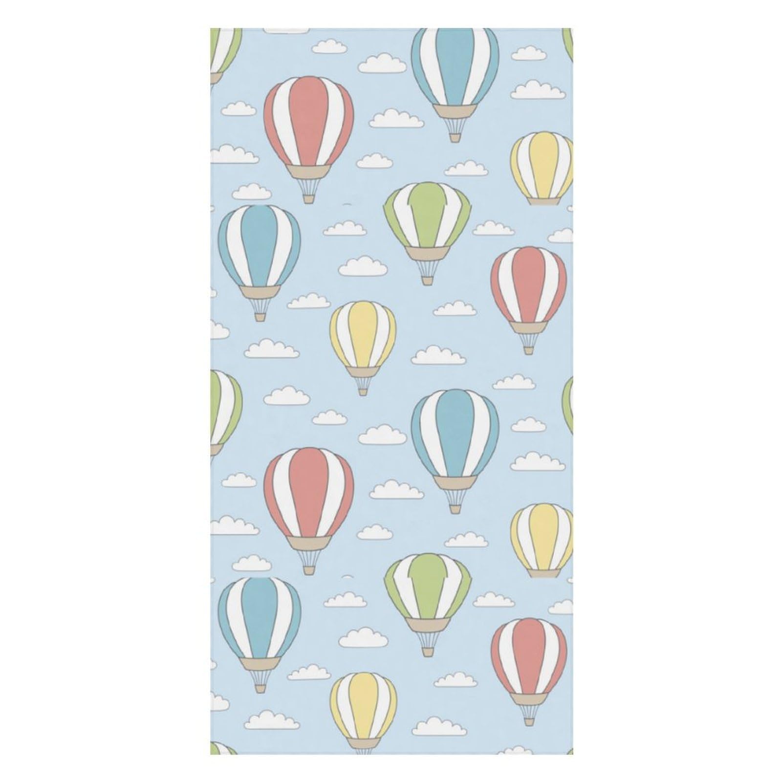 LWORZIIB Beach Towel, Colorful Hot Air Balloon Bath Towel, Pool Towel Great for Gym Swimming 80 X 160cm