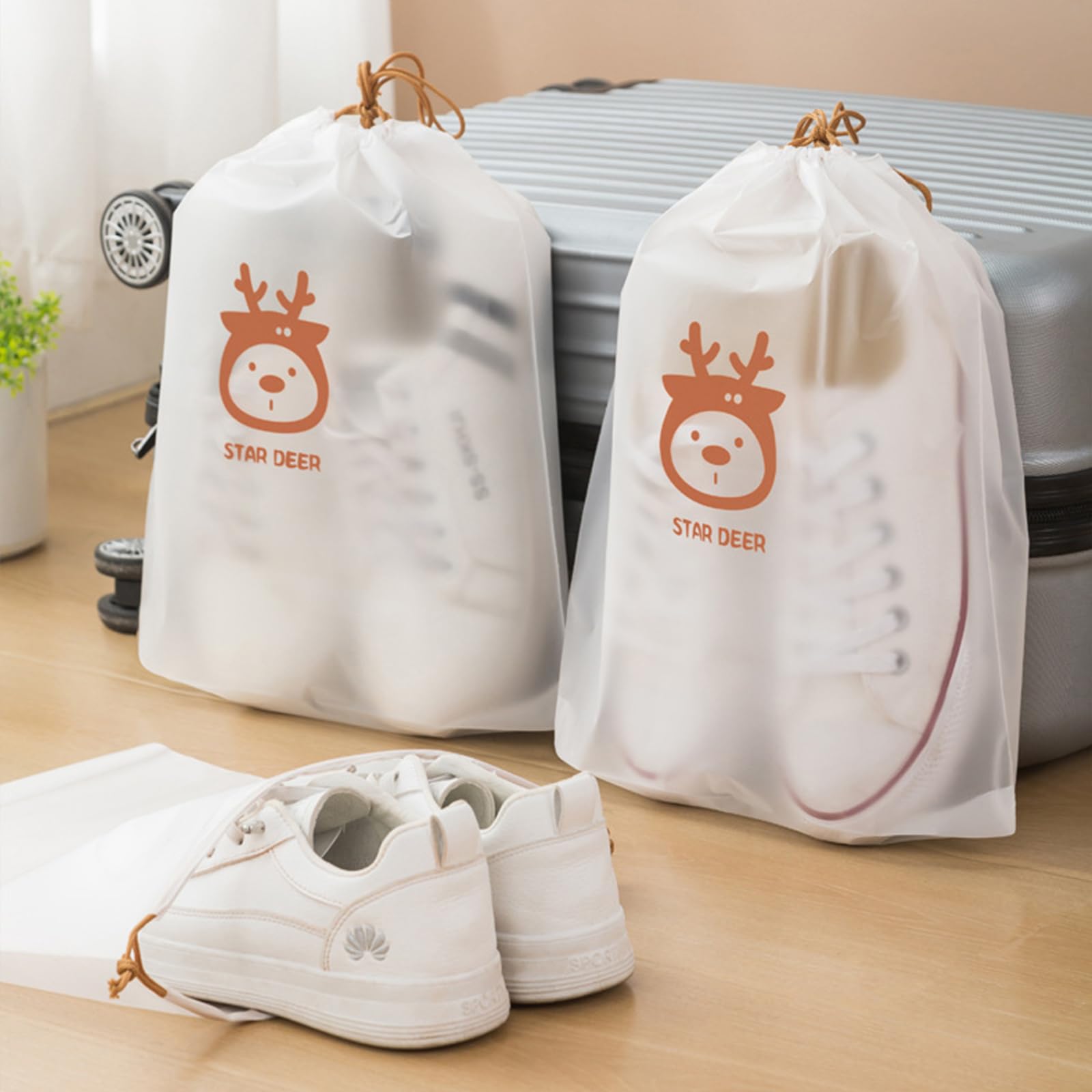 Torba na buty podróżne Bootoow 30 sztuk wodoodporną, pyłoszczelną torbę na buty ze sznurem, do podróży kempingowej i domowej