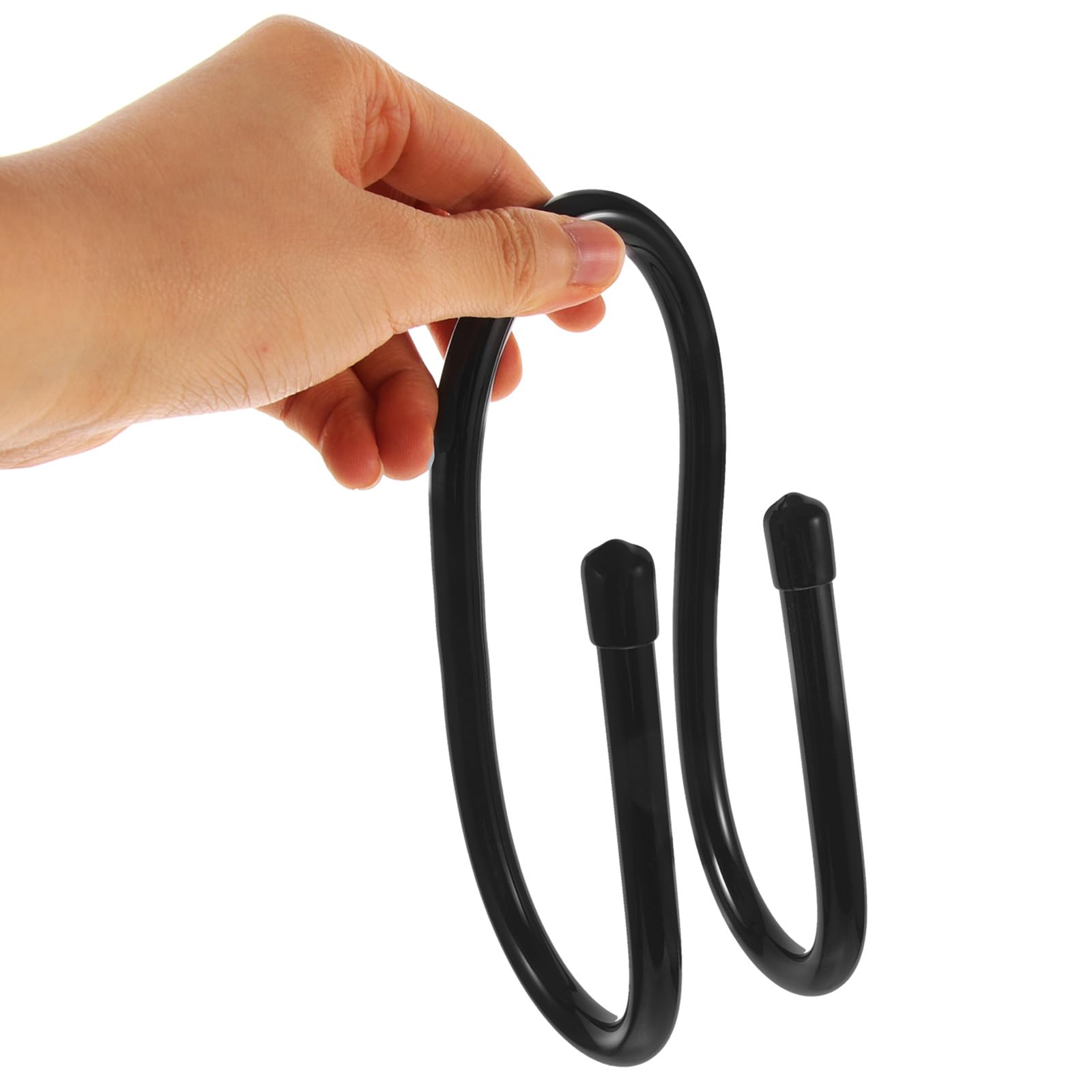 VALICLUD Lot de 6 Crochets pour Clôture en Plastique Noir, Support Résistant pour Accessoires de Piscine et Outils, pour Piscines et Jardins, Gain de Place Assuré