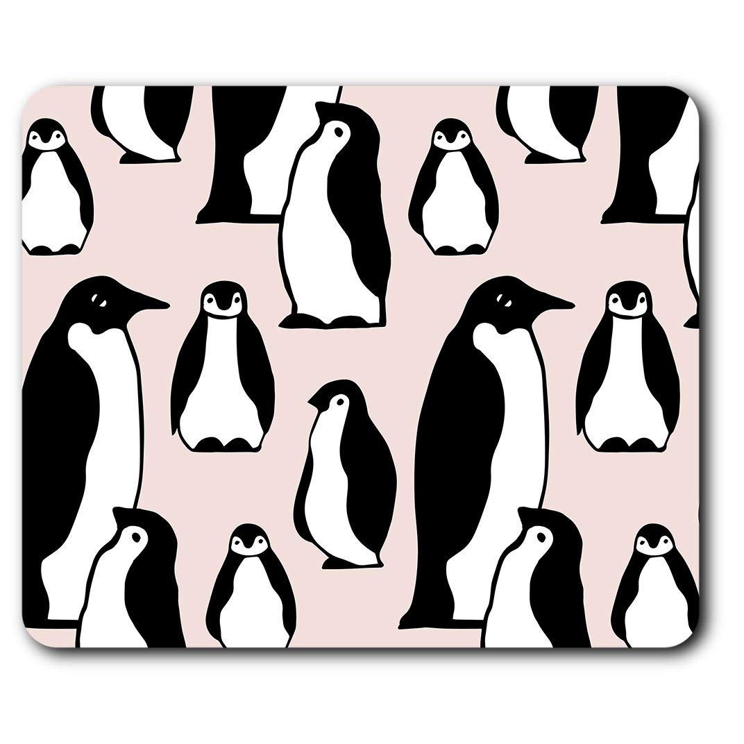 Pink Emperor Penguin Print Mouse Mat Pad Computer PC Laptop Gaming Office Home Desk Accessory Gadget 15787