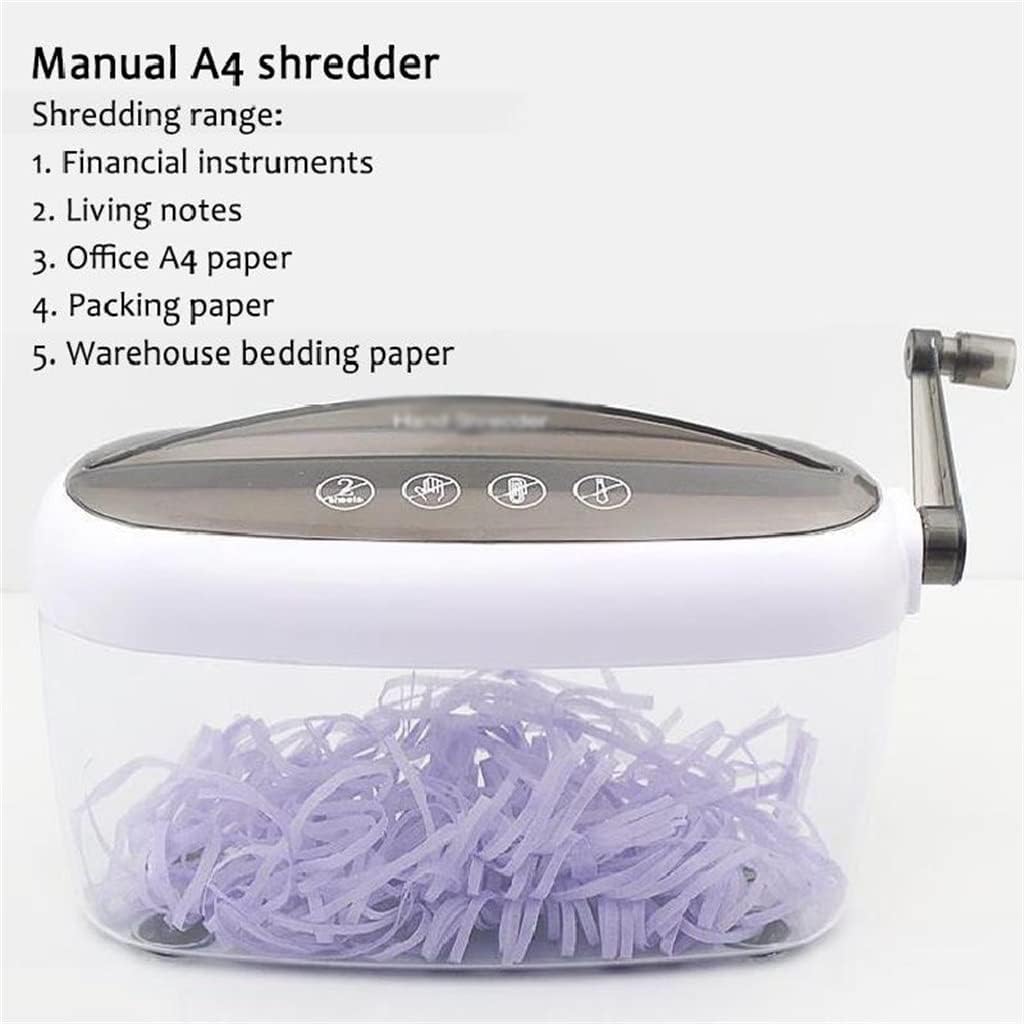 Mini Manual Small Paper Desktop Office A4 Household Financial Bills File Hand Shredder