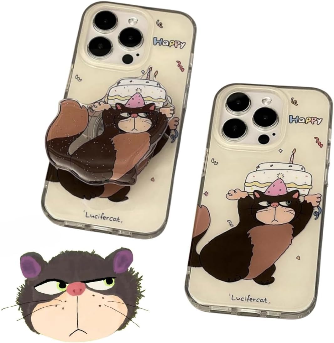 Amazon.co.jp: 2024 ルシファー 猫 スマホケース 携帯電話