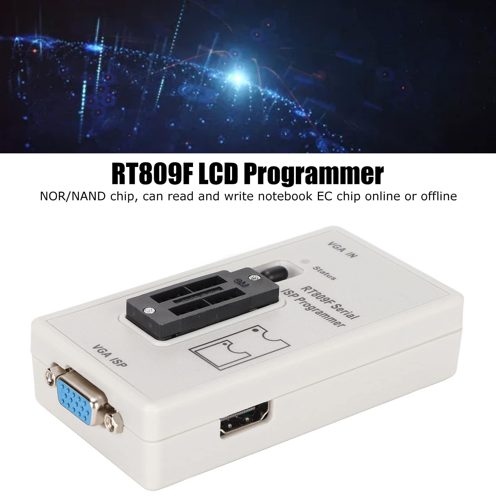 Naroote Adattatore VGA a USB, Adattatore Video USB da USB a VGA Programmatore Display TV PC Identificazione Automatica Ingresso USB VGA Uscita Interfaccia Multimediale VGA HD