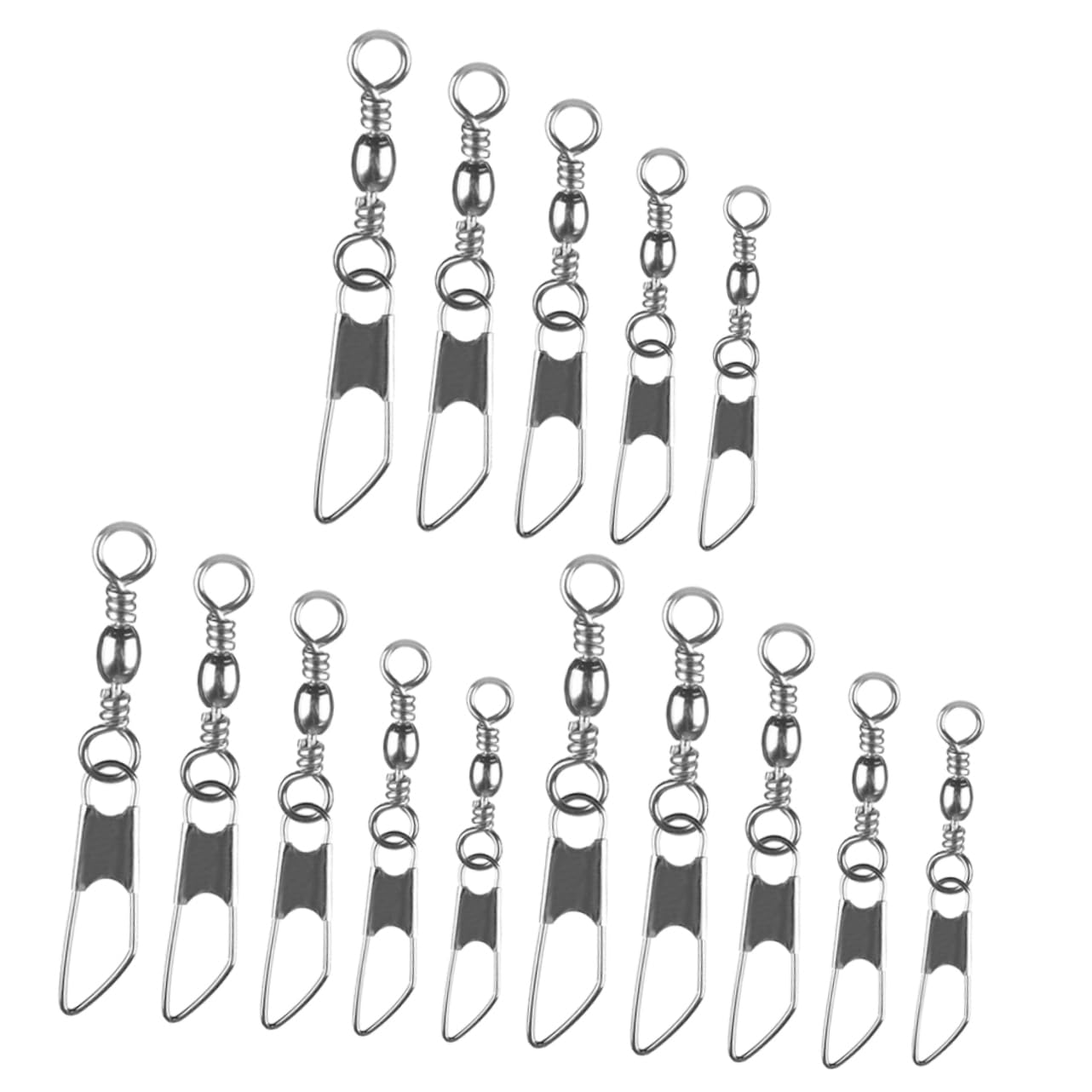 BESTonZON Ganci Girevoli con Perno per Attrezzi da Pesca Ad Anello A Otto Caratteri Ami da Pesca per Connettori da Pesca Anelli per Attrezzi da Pesca Girelle A Scatto con Cuscinetti A
