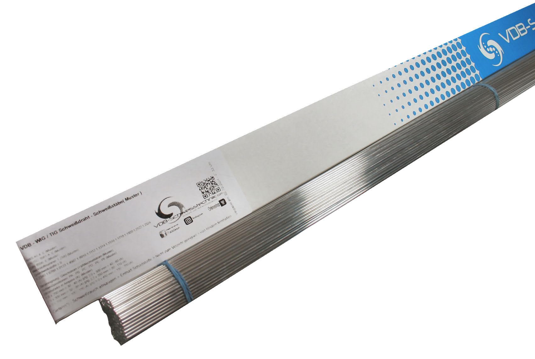Schweissdraht WIG ALMG3 Aluminium - 2,0 x 1000mm - 5,0 Kg - AL 5754 3.3536 | Alu TIG Schweißstäbe zum Schweißen von AlMg Legierungen