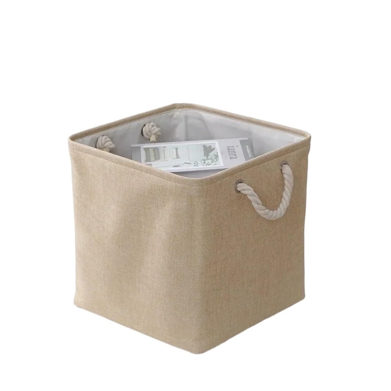 Panier à linge pliable en lin 4 pièces pour libérer l'espace de vie calme